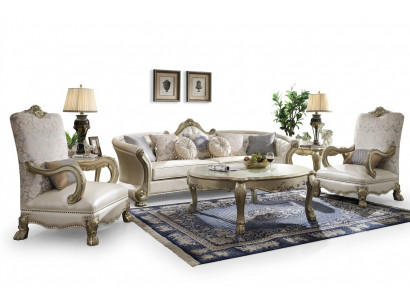 Klassesch Sofagarnitur 4+1 Sëtz Sofa Polster Grupp Wunnlandschaft Couch