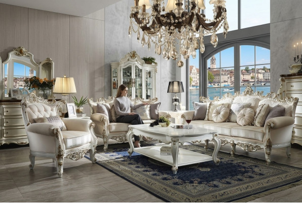 Sofagarnitur 3+2 Sëtzer Polstersofas Klassesch Wunnlandschaft Sofaen