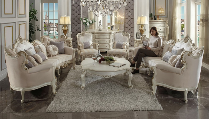 Sofagarnitur 4-Deeler. Sofa-Set Design Couchen Polster Couch Barock Rokoko