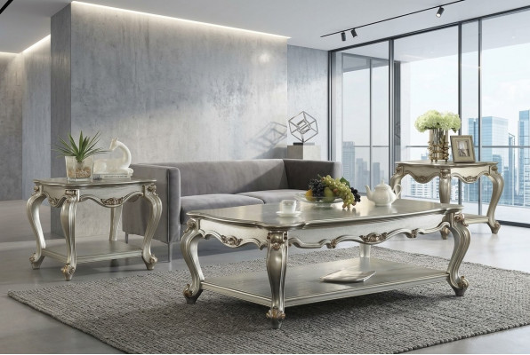 Klasseschen Dësch Couchtisch Sofa Niewendësch Design Wunnzëmmer Barock