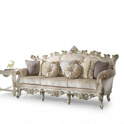 Klassesch 3-Sëtzer Canapé Sofa Canapé Polsters Deko Sofae Couchen Barock