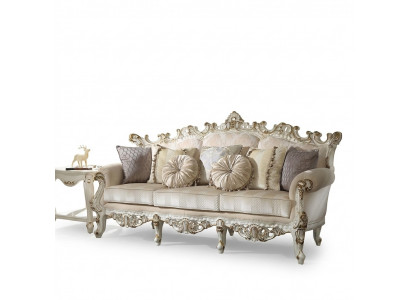 Klassesch 3-Sëtzer Canapé Sofa Canapé Polsters Deko Sofae Couchen Barock