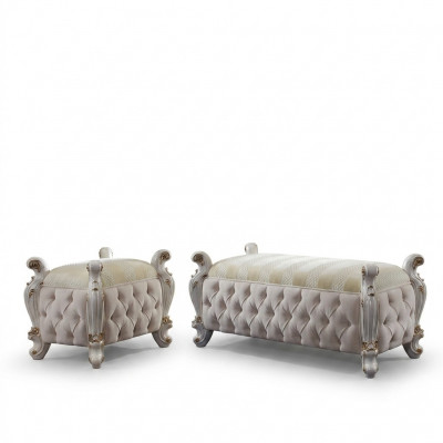 Fousshocker Club Lounge Hocker Lieder Textil Ottoman Designer Pufa Ottoman.