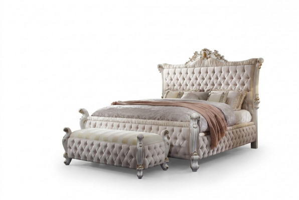 Chesterfield Bett Gepolsterte Better Schlofzëmmer Dekorativ Ehebett Better