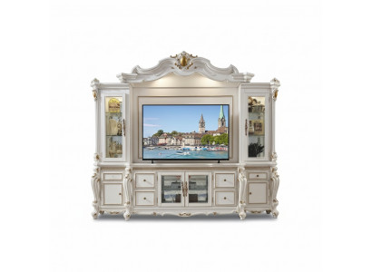 Fernsehwand Klassesch Wunnwand Echt Handaarbecht Holz Deko Vitrinn Regal