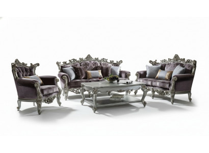 Sofagarnitur 3+2 Sëtzer Klassesch Wunnlandschaft Sofaen Couchen Barock