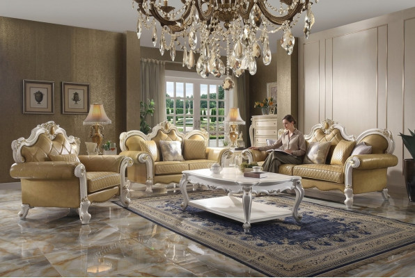Sofagarnitur 3+2+1 Sëtz Couchtisch Set Sofa Polster Couch Lieder 4-Teilig Set