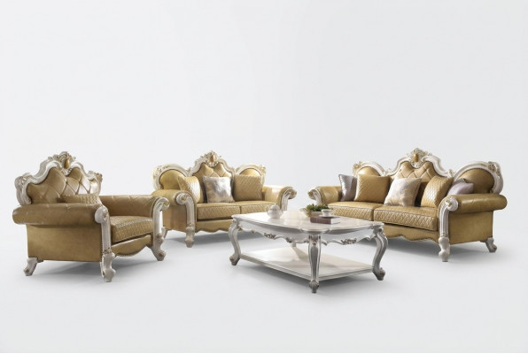 Sofagarnitur 3+2+1 Sëtz Couchtisch Set Sofa Polster Couch Lieder 4-Teilig Set