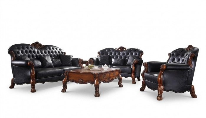 Komplett Set Sofa Garnitur 3 2 1 Sëtzer + Couchdësch Designer Wunnlandschaft