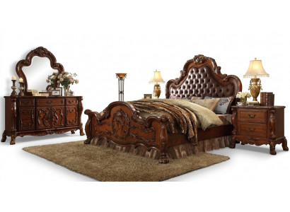 Design-Schlofzëmmer 5 Deeler Schlofzëmmer Komplett Set Bett Nuetsstand