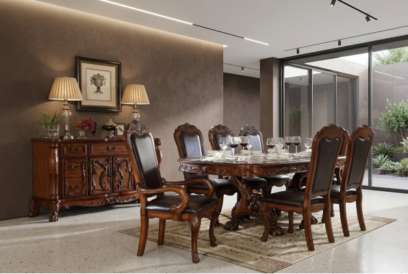 Buffet Kredenz Kommode Echt Handaarbecht Holz Dekor Barock Rokoko Uriichten