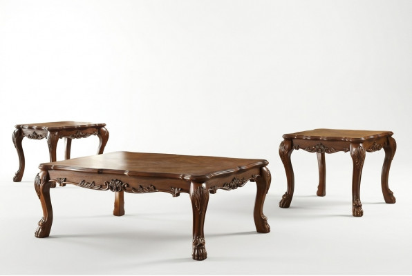 Klassesche Dësch Couchdësch Barock Niewendësch Sofa Design Wunnzëmmer