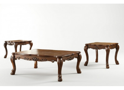 Klassesche Dësch Couchdësch Barock Niewendësch Sofa Design Wunnzëmmer