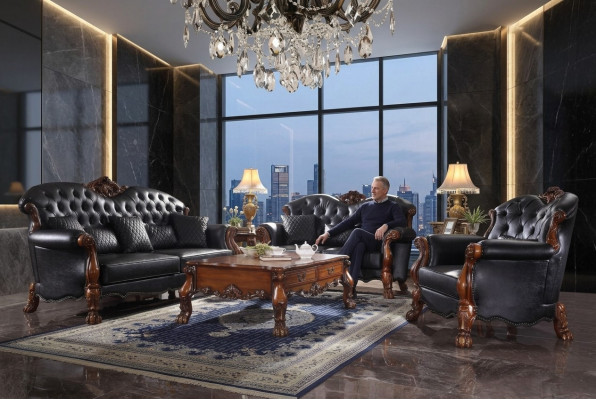 Sofagarnitur 3+1+1 Sëtzer Sofa Couch Polster Garnitur Couchen Lieder
