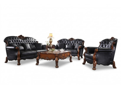 Sofagarnitur 3+1+1 Sëtzer Sofa Couch Polster Garnitur Couchen Lieder
