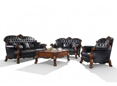 Designer Sofagarnitur 3+2+1 Sëtz Sofa Couch Lieder Garnitur Polsterset Neit