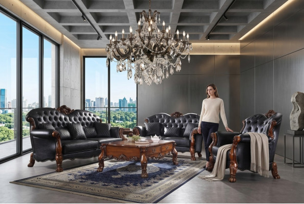 Sofa-Kombinatioun 3+2 Sëtz Klassesch Sofas Couchen Polster Wunnlandschaft