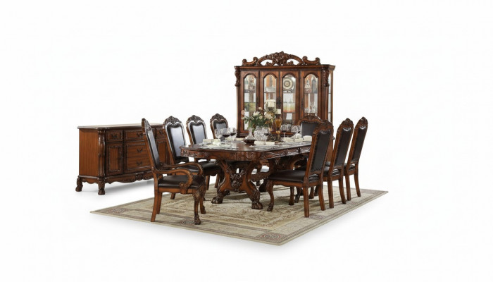 Iessdësch Grupp Iesszëmmer Holz Still Design Wunnzëmmer Garnitur