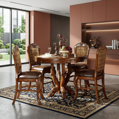 Iessdësch Garnitur Stull Set 4 Still Dësch Iessdëscher Dëscher Iesszëmmer Set