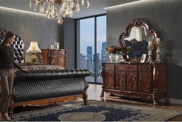 Kommode Schaf mat Spigel Edle Kommode Buffet Barock Rokoko Holz nei Anrichte
