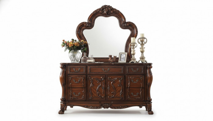 Kommode Schaf mat Spigel Edle Kommode Buffet Barock Rokoko Holz nei Anrichte