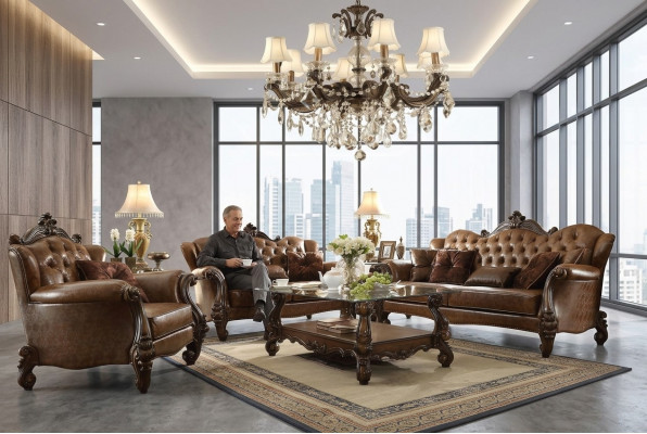 Sofasëtzgrupp 3+2+1 Sëtz Sofa Polster Garnitur Couchen Lieder