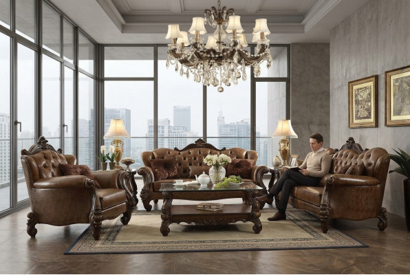 Chesterfield Sofa Couch Këssen Sëtz 3+2 Sëtzer Design Sofas Garnitur Couchen