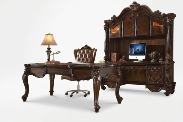 Edele Luxus Büro Zëmmer Set Schreifdësch + Fauteuil + Computerdësch