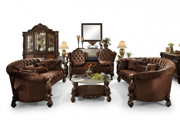 Wunnzëmmer Miwwelen Klassesch Sofagarnitur Coffistuff Sofa Couch Set