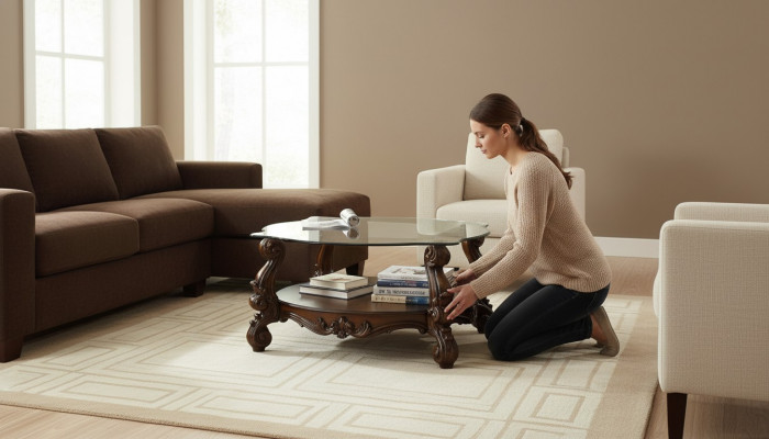 Couchtisch Kaffisdësch Säitendësch Design Dësch Wunnzëmmer Dëscher