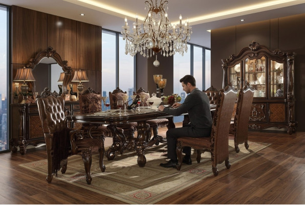 Kinneken Dëscht Holz Luxus Dëscher Rokoko Barock Stil Iesszëmmer
