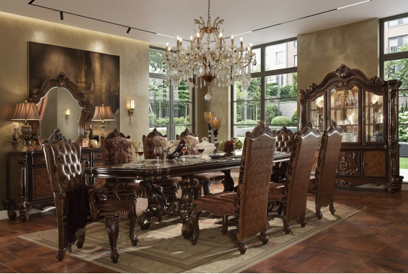 Kinneken Dëscht Holz Luxus Dëscher Rokoko Barock Stil Iesszëmmer