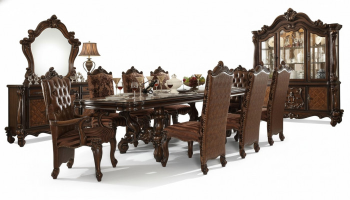 Kinneken Dëscht Holz Luxus Dëscher Rokoko Barock Stil Iesszëmmer