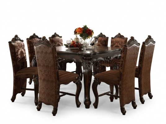 Komplett Set Iessdësch 6 Still Iesszëmmer Set Iess Grupp Holz Dësch Dëscher
