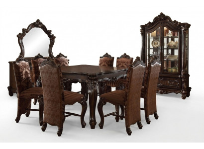 Klassesch Iessdësch Dësch Holz Garnitur Iesszëmmer 8x Stull Set Still