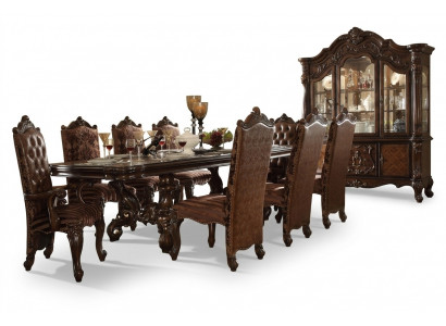 Klassesch Braun Chesterfield Still Designer x6 Liederstill Stillgruppen Set 6tlg.