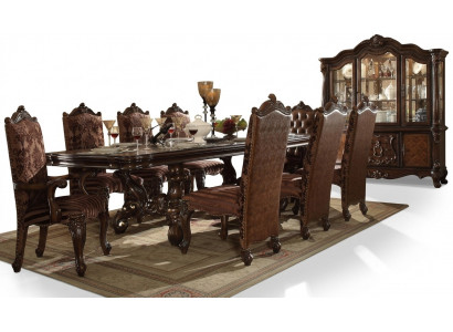 Klassesch Braune Chesterfield Liederstillen Luxuriéist x8 tlg. Still-Set