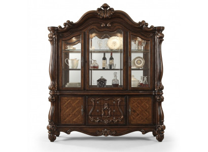Luxus Vitrine Vitrineschaf Holz Eckschaf Ecks Vitrine Glas Nei Barock