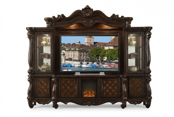 Designer Wunnzëmmer Dekorativ Klassesch TV Ubauwand Medienwand Fernsehwand