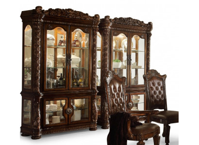Vitrinenschaf Vitrinnen Wunnzëmmer Schaukäschten Barock Rokoko Holz