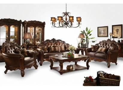 Designer Canapé Canapé Set 3+2 Sëtz Sofacoussin Garnitur Wunnzëmmer