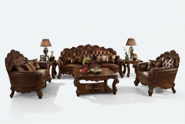 Sofa 4-Sëtzer Wunnlandschaft Sofas Couch Polster Garnitur Lieder