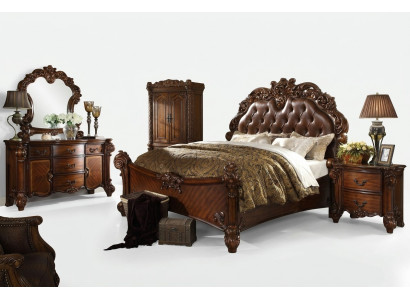 Klassesch Schlofzëmmer Kommoden 2-teilg. Set Barock Rokoko Kommode + Spigel Neu