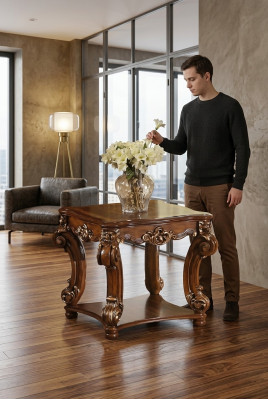 Designer klassesche Canapé-Dësch Sofa Wunnzëmmer Dësch edel Dëscher