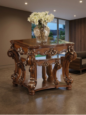 Designer klassesche Canapé-Dësch Sofa Wunnzëmmer Dësch edel Dëscher