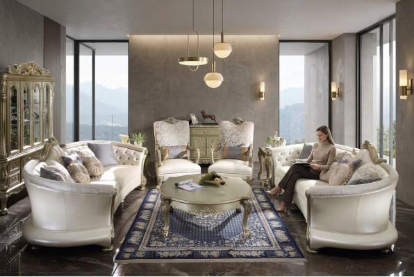Komplett Set Sofagarnitur 4+1 Sëtzer + Couchtisch Designer Wunnlandschaft