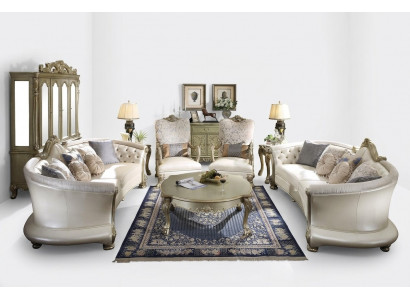 Komplett Set Sofagarnitur 4+4 Sëtzer + Couchtisch Designer Wunnlandschaft