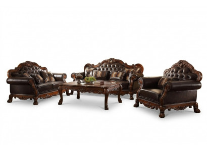 Klassesch Garnitur 3+2+1 Seater Sofagarnitur Canapé Sofa Lieder Sofa