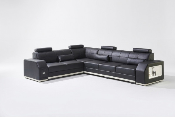 Ecksofa Ledersofa Grouss L Form Wunnlandschaft Sofa Canapé Garnitur