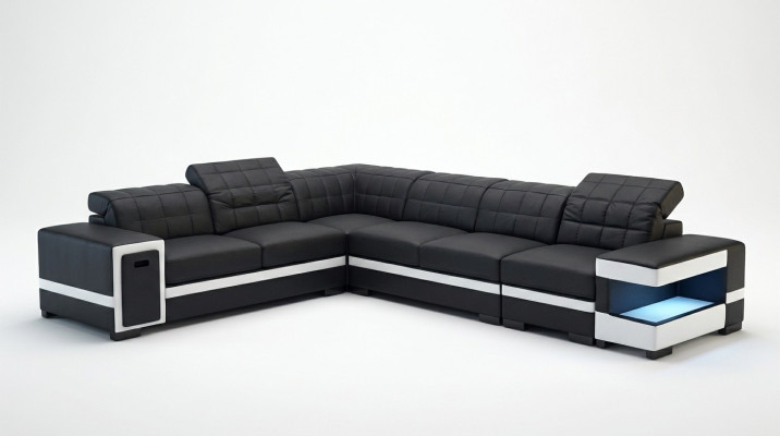 Designer Canapé Couch Eckcouch Polster Deko Garnitur Wunlandschaft L-Form